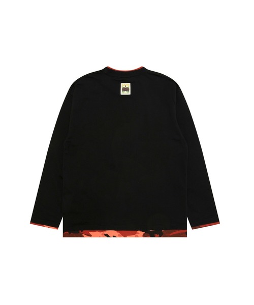 AAPE BY A BATHING APE（エーエイプバイアベイシングエイプ）の「AAPE MAIN LONG SLEEVE TEE（Tシャツ/カットソー・メンズ・ブラック/アイボリー・MEDIUM/LARGE/X-LARGE/SMALL）」の11枚目の写真