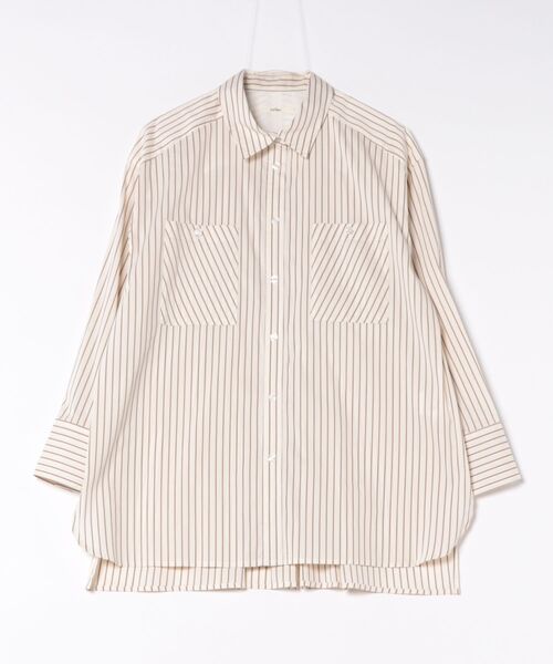 collex(コレックス)の「パッチポケット バックギャザーシャツ(シャツ/ブラウス・レディース・ライトブルー/イエロー系その他・フリー)」の2枚目の写真