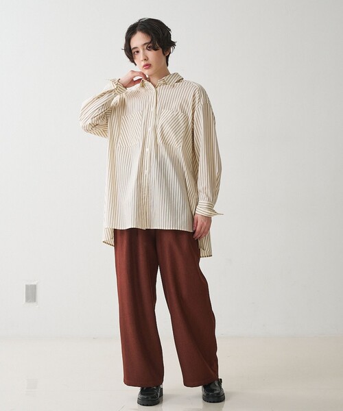 collex(コレックス)の「パッチポケット バックギャザーシャツ(シャツ/ブラウス・レディース・ライトブルー/イエロー系その他・フリー)」の8枚目の写真