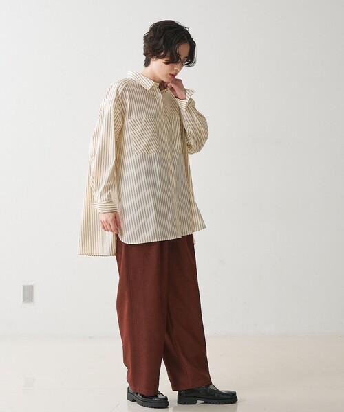 collex(コレックス)の「パッチポケット バックギャザーシャツ(シャツ/ブラウス・レディース・ライトブルー/イエロー系その他・フリー)」の11枚目の写真