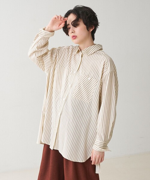 collex(コレックス)の「パッチポケット バックギャザーシャツ(シャツ/ブラウス・レディース・ライトブルー/イエロー系その他・フリー)」の13枚目の写真