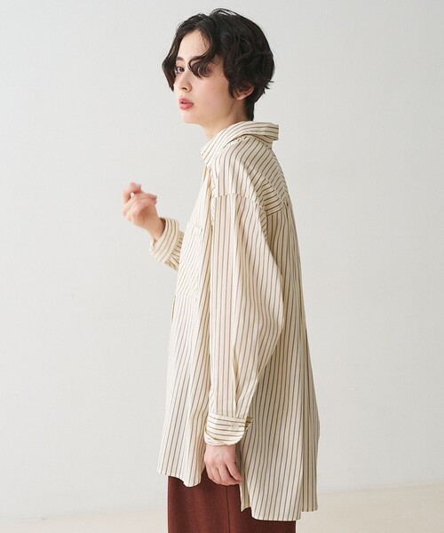 collex(コレックス)の「パッチポケット バックギャザーシャツ(シャツ/ブラウス・レディース・ライトブルー/イエロー系その他・フリー)」の14枚目の写真