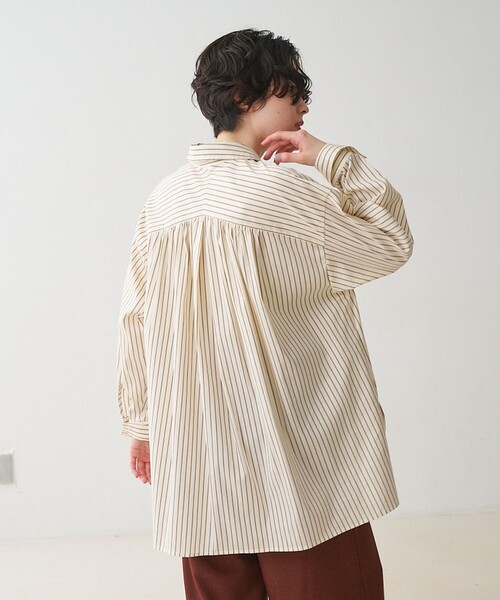 collex(コレックス)の「パッチポケット バックギャザーシャツ(シャツ/ブラウス・レディース・ライトブルー/イエロー系その他・フリー)」の15枚目の写真