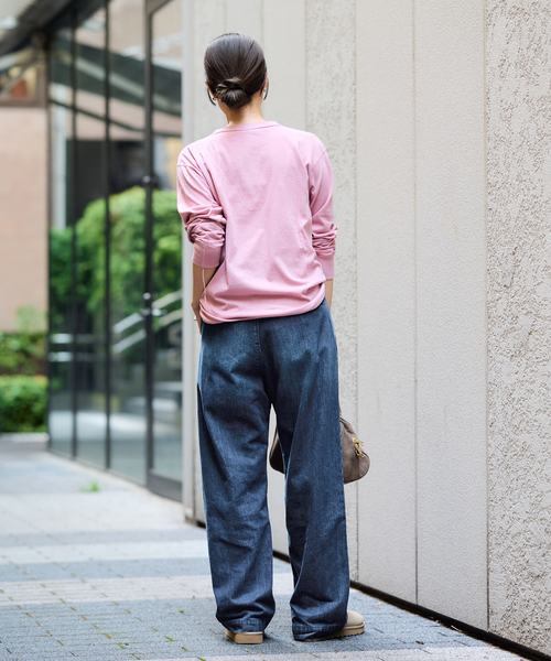 FRAMeWORK（フレームワーク）の「DENIM DELIGHT DAYS セルヴィッチデニムスラックス（デニムパンツ・レディース・ブルー系その他・28/30）」の4枚目の写真