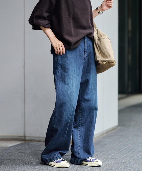 FRAMeWORK（フレームワーク）の「DENIM DELIGHT DAYS セルヴィッチデニムスラックス（デニムパンツ・レディース・ブルー系その他・28/30）」の13枚目の写真