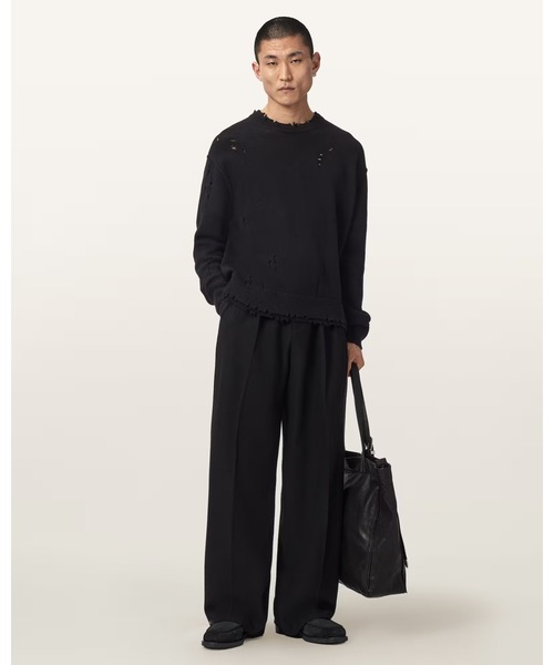 ALLSAINTS(オールセインツ)の「WOLF OVERSIZED WOOL BLEND JUMPER | WOLF オーバーサイズ ウール ブレンド ニット・セーター(ニット/セーター・メンズ・ブラック・XS/M)」の3枚目の写真