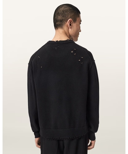 ALLSAINTS(オールセインツ)の「WOLF OVERSIZED WOOL BLEND JUMPER | WOLF オーバーサイズ ウール ブレンド ニット・セーター(ニット/セーター・メンズ・ブラック・XS/M)」の5枚目の写真