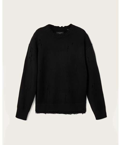 ALLSAINTS(オールセインツ)の「WOLF OVERSIZED WOOL BLEND JUMPER | WOLF オーバーサイズ ウール ブレンド ニット・セーター(ニット/セーター・メンズ・ブラック・XS/M)」の6枚目の写真