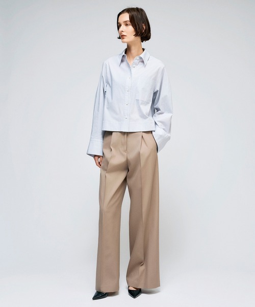 ESTNATION(エストネーション)の「ESSENCEOFLUXURY / ウールタックパンツ(スラックス・レディース・コバルトブルー/グレイッシュベージュ・36/38)」の10枚目の写真