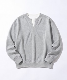 【SETUP7】Fake Layered Waffle Sweatshirt / フェイクレイヤードワッフルスウェット SNF