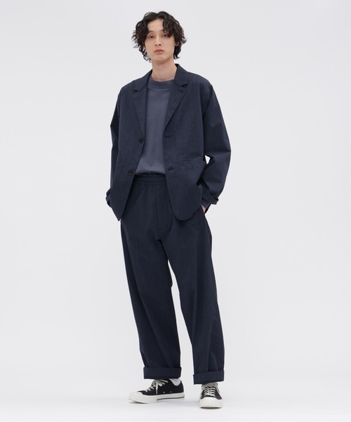 MHL.(エムエイチエル)の「WOOL COTTON TWILL(その他パンツ・メンズ・ネイビー/グレー・SMALL/MEDIUM/LARGE)」の8枚目の写真