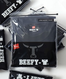 Hanes/へインズ BEEFY/ビーフィー 無地 クルーネック 長袖Tシャツ/ロンT/1P パックT/レディース メンズ