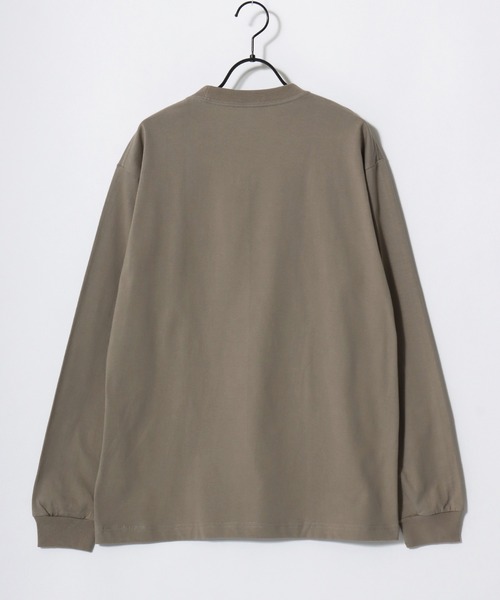 HANES（ヘインズ）の「Hanes/へインズ BEEFY/ビーフィー 無地 クルーネック 長袖Tシャツ/ロンT/1P パックT/レディース メンズ（Tシャツ/カットソー・メンズ・ブラック/マスタード/ネイビー/グレー/ホワイト/ダークグレー/グレイッシュベージュ・XL/S/M/L）」の20枚目の写真