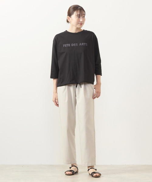 MELROSE claire（メルローズ クレール）の「【ツイルストレッチタックゆるテーパードパンツ】（その他パンツ・レディース・キャメル/ブラウン系その他/ライトグレー/ダークブラウン・1/3/4/2）」の7枚目の写真