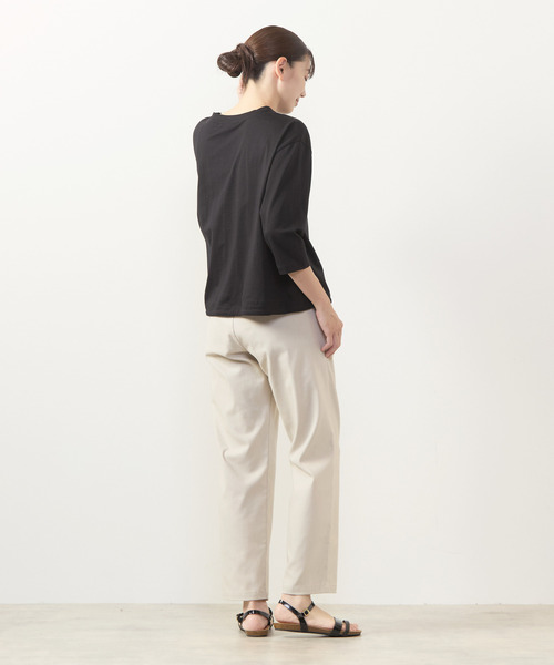 MELROSE claire（メルローズ クレール）の「【ツイルストレッチタックゆるテーパードパンツ】（その他パンツ・レディース・キャメル/ブラウン系その他/ライトグレー/ダークブラウン・1/3/4/2）」の10枚目の写真
