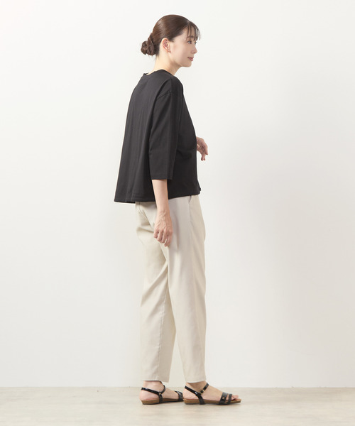 MELROSE claire（メルローズ クレール）の「【ツイルストレッチタックゆるテーパードパンツ】（その他パンツ・レディース・キャメル/ブラウン系その他/ライトグレー/ダークブラウン・1/3/4/2）」の11枚目の写真