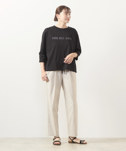 MELROSE claire（メルローズ クレール）の「【ツイルストレッチタックゆるテーパードパンツ】（その他パンツ・レディース・キャメル/ブラウン系その他/ライトグレー/ダークブラウン・1/3/4/2）」の13枚目の写真