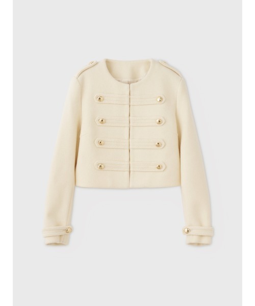 EIMY ISTOIRE(エイミーイストワール)の「NAPOLEON WOOL JACKET(ノーカラージャケット・レディース・ネイビー/ブラック/アイボリー・36/38)」の8枚目の写真