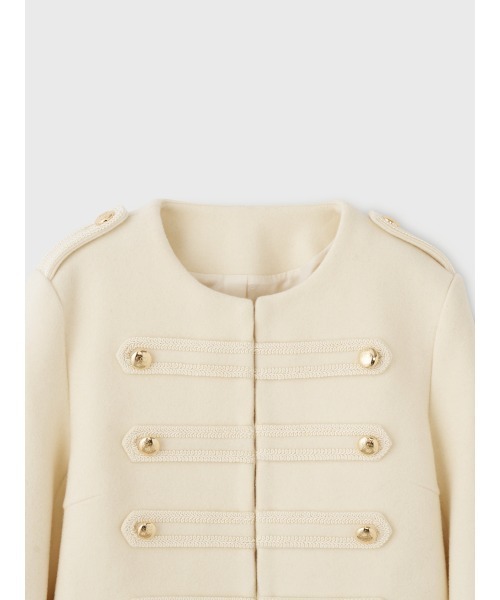 EIMY ISTOIRE(エイミーイストワール)の「NAPOLEON WOOL JACKET(ノーカラージャケット・レディース・ネイビー/ブラック/アイボリー・36/38)」の10枚目の写真