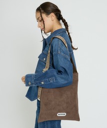 【OUTDOOR PRODUCTS】Jacquard Tape Tote ロゴテープ 縦型トートバッグ / ユニセックス