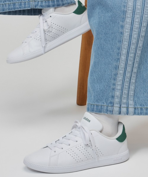adidas（アディダス）の「【別注】アディダス adidas AP ALPHA SLEEK 限定コラボ（スニーカー・レディース・ホワイト×グリーン・23.0cm/23.5cm/24.5cm/24.0cm/25.0cm/25.5cm/26.0cm）」の14枚目の写真