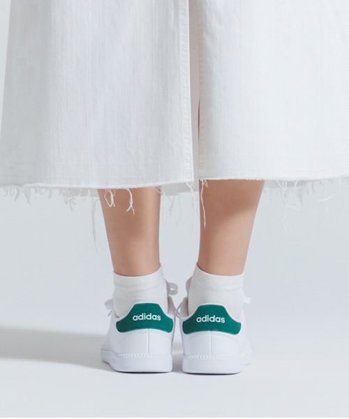 adidas（アディダス）の「【別注】アディダス adidas AP ALPHA SLEEK 限定コラボ（スニーカー・レディース・ホワイト×グリーン・23.0cm/23.5cm/24.5cm/24.0cm/25.0cm/25.5cm/26.0cm）」の12枚目の写真