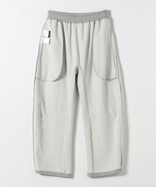 PARROTT CANVAS(パロットキャンバス)の「PARROTT CANVAS: カーブ スウェット パンツ(スウェットパンツ・レディース・ネイビー/グレー・ONE SIZE)」の4枚目の写真