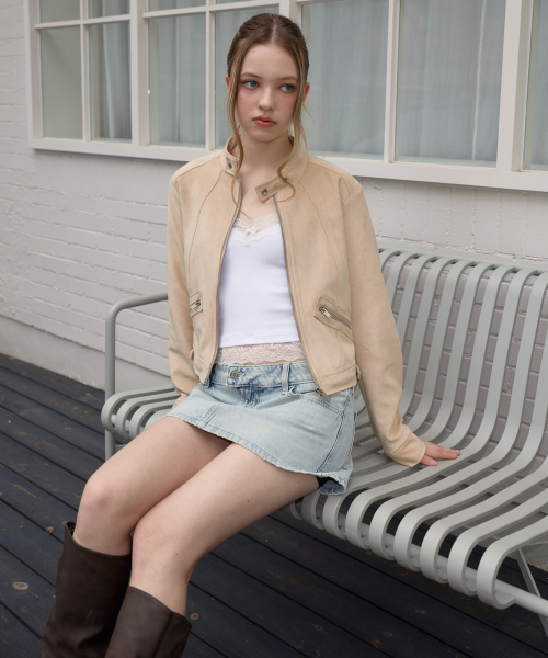 ROSEFRANTZ（ロゼフランツ）の「Suede Racer Jacket [Beige]（その他アウター・レディース・Beige・OS）」の10枚目の写真