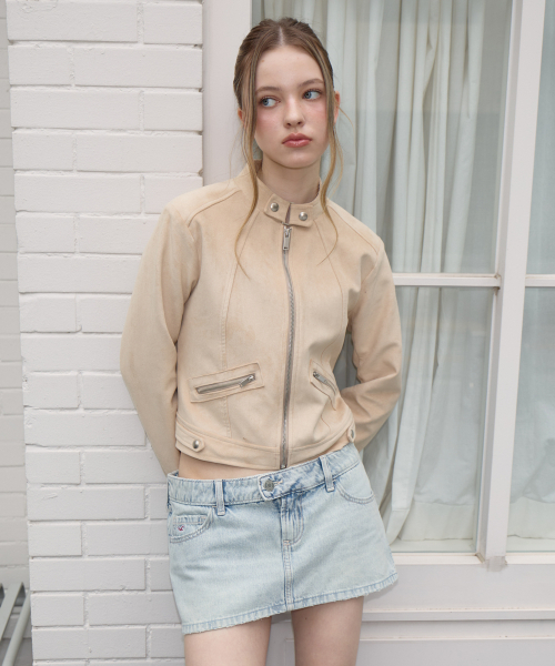 ROSEFRANTZ（ロゼフランツ）の「Suede Racer Jacket [Beige]（その他アウター・レディース・Beige・OS）」の14枚目の写真