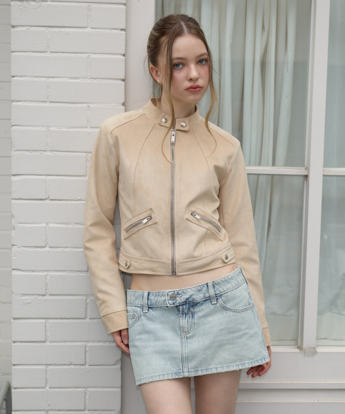 ROSEFRANTZ（ロゼフランツ）の「Suede Racer Jacket [Beige]（その他アウター・レディース・Beige・OS）」の15枚目の写真