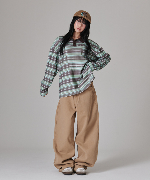 ESCAPEFROM（エスケープフロム）の「ワイドチノパンツ ベージュ（その他パンツ・レディース・その他・SMALL/LARGE/MEDIUM）」の2枚目の写真