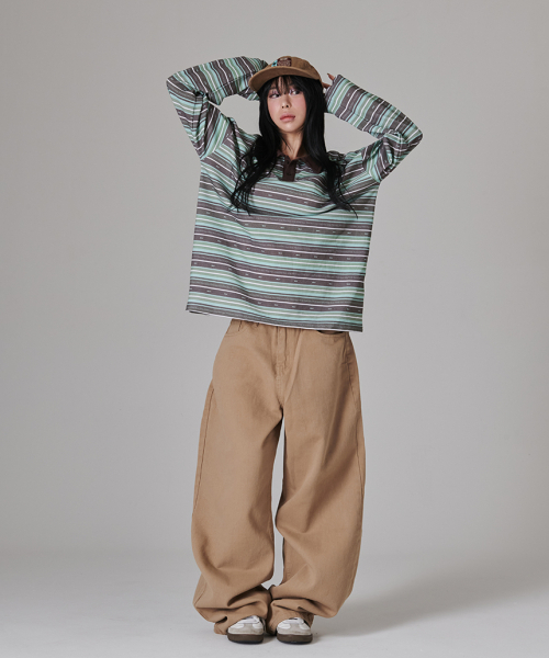 ESCAPEFROM（エスケープフロム）の「ワイドチノパンツ ベージュ（その他パンツ・レディース・その他・SMALL/LARGE/MEDIUM）」の6枚目の写真