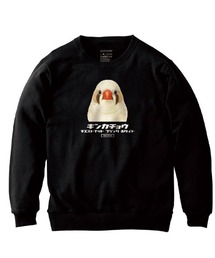 Moftique(モフティック) トレーナー スウェット 裏毛 キンカチョウ CFW 鳥 ペット アニマル プリント トップス メンズ ユニセックス