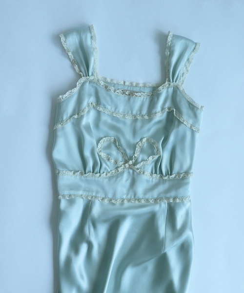 EDIT. FOR LULU(エディットフォールル)の「LULUvintage リボンレースドレス(ワンピース・レディース・ブラック/ブルー系その他/ベージュ・FREE)」の3枚目の写真