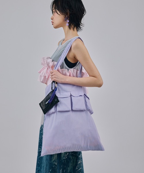 NON TOKYO(ノントーキョー)の「POCKET TOTE BAG(トートバッグ・レディース・ブラウン/ブラック/パープル・FREE)」の3枚目の写真