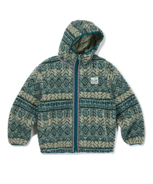 MMLG(エムエムエルジー)の「MAKALU SHERPA HOODIE JACKET (GREY)(その他アウター・レディース・その他・LARGE/SMALL/MEDIUM/X-LARGE)」の2枚目の写真