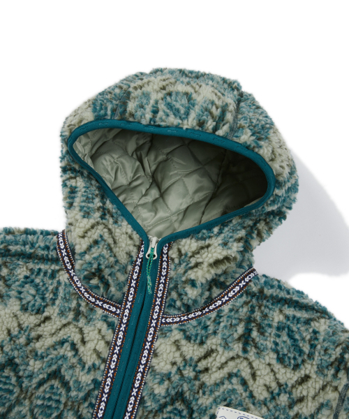 MMLG(エムエムエルジー)の「MAKALU SHERPA HOODIE JACKET (GREY)(その他アウター・レディース・その他・LARGE/SMALL/MEDIUM/X-LARGE)」の4枚目の写真