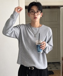 NOWLE（ノウル）の「【NOWLE】ワッフル クルーネック ルーズ 長袖 Tシャツ / サーマル ロンT（Tシャツ/カットソー）」