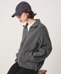 <john masters UNITED ARROWS>フリース ハーフジップ プルオーバー