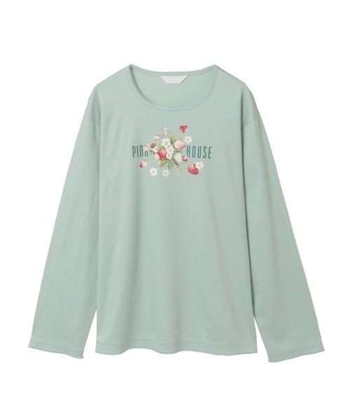 ピンクハウス　長袖Ｔシャツ　ハート　いちご PINK HOUSE｜ピンクハウスのTシャツ/カットソー（長袖）通販 - ZOZOTOWN