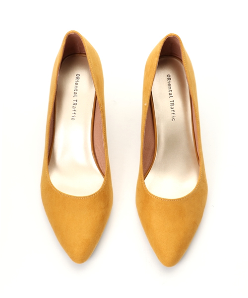 ORiental TRaffic(オリエンタルトラフィック)の「秋冬新作★ポインテッドミドルパンプス★6312(パンプス・レディース・イエロー/ブラック/カーキ/レッド・41/42/36/37/35/39/34/40/38)」の8枚目の写真