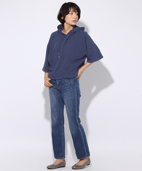 niko and...（ニコアンド）の「鹿の子フードプルオーバー【niko and ...】（パーカー・レディース・インディゴブルー/スモーク・LARGE/MEDIUM）」の10枚目の写真