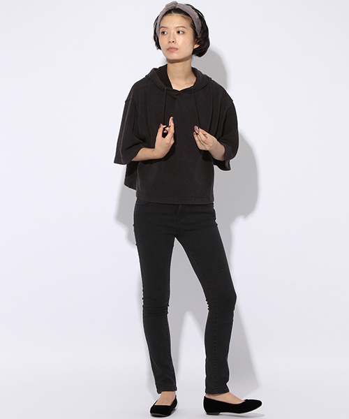 niko and...（ニコアンド）の「鹿の子フードプルオーバー【niko and ...】（パーカー・レディース・インディゴブルー/スモーク・LARGE/MEDIUM）」の11枚目の写真