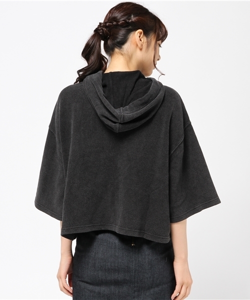 niko and...（ニコアンド）の「鹿の子フードプルオーバー【niko and ...】（パーカー・レディース・インディゴブルー/スモーク・LARGE/MEDIUM）」の5枚目の写真