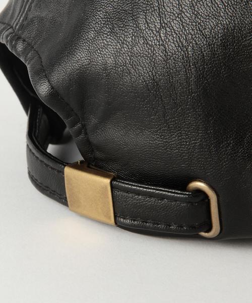 Another Edition（アナザーエディション）の「フェイクレザーキャップ/AEBC FKLT CAP（キャップ・レディース・ブラック・FREE）」の4枚目の写真