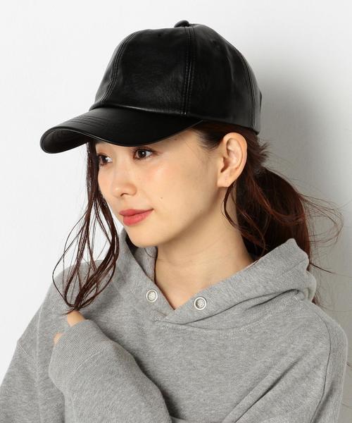 Another Edition（アナザーエディション）の「フェイクレザーキャップ/AEBC FKLT CAP（キャップ・レディース・ブラック・FREE）」の7枚目の写真