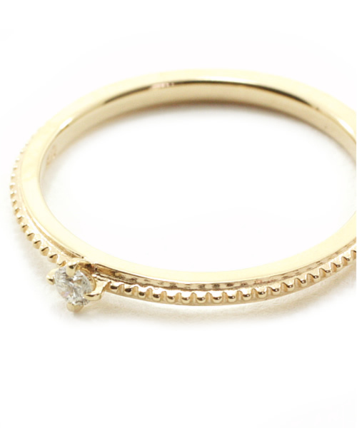 agete（アガット）の「K10ピンキーリング（8211150/10082111050