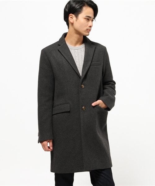 GGD（ジージーディー）の「GGD edition / 綾メルトンチェスター（チェスターコート・メンズ・ブラック/ブラウン/チャコールグレー/グレー・3/2/4）」の18枚目の写真