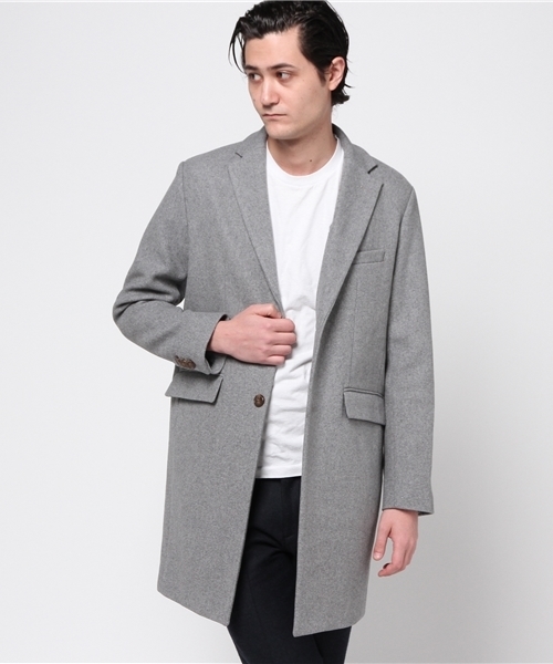 GGD（ジージーディー）の「GGD edition / 綾メルトンチェスター（チェスターコート・メンズ・ブラック/ブラウン/チャコールグレー/グレー・3/2/4）」の15枚目の写真