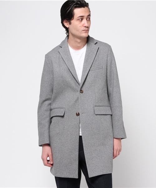 GGD（ジージーディー）の「GGD edition / 綾メルトンチェスター（チェスターコート・メンズ・ブラック/ブラウン/チャコールグレー/グレー・3/2/4）」の5枚目の写真